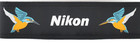  unused  Nikon Genuine Camera Neck Strap Featuring  Kingfisher Black From Japan