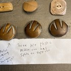 Lot Of 24 Vintage Buttons Wood   Plastic Including Dog Figural See Pictures