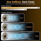 18 Inch Industrial Wall Mount Fan Oscillating With Remote 3-speed 2 Packs