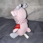 Dan Dee Holiday Home My 1st Christmas Plush Reindeer Pink White Gray 8    Toy