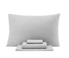 5 Piece Reversible Bed In A Bag Comforter Set With Sheets  Artic White  Twin-xl