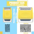 2 Pack Identity Protection Roller Stamps Identity Theft Stamp Confidential Ro   