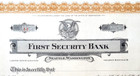 First Security Bank Of Seattle Wa 1928 Stock Certificate   Unused  Low Cert  
