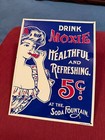 Drink Moxie Healthful And Refreshing 5   Metal Desperate Sign Co