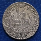 Lebanon Sy 1 2 Piastre 1921 a  Copper-nickel Km 68