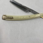 Vintage Dubl Duck Goldedge Straight Razor Fancy Bolsters Inlay Pearlduck