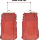 Leather Cigarette Case Pack Holder Regular Or 100 s Lighter Pocket  hot Pink 