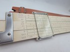 Vintage Keuffel   Esser K e 4081-3 Slide Rule W  Original Leather Case - 1947