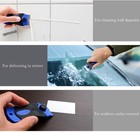 2pack Razor Blade Scraper Tool With 30pcs Stainless Steel Blades For Glass   