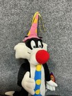 Vtg Looney Tunes Nanco Warner Bros Party Hat Sylvester Cat Plush Birthday Nwt 