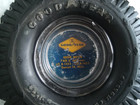 Vtg Goodyear Advertising Ashtray Custom Cross Rib Hi-miler Detroit 14 Mich 