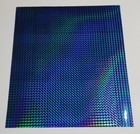 Fluorescent Blue 1 4 Inch Holographic Mosaic Prism Sign Plotter Vinyl Film