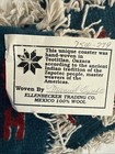 Vintage Ellenbecker Wool Coasters Set Zapotec Oaxaca Handwoven Fringe 4pc