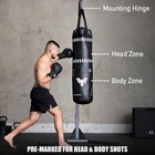 4ft Boxing Bag punching Bag Set With12oz Gloves hand Wraps jump Rope reflex Ball