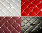 Stitched Vinyl Synthetic Leather Auto Upholstery Material   2 x2  5x5cm Rhombus