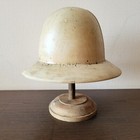 Millinery Hat Block Vintage Wooden Supplies Form Antique Mold Wood Shape