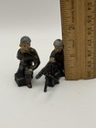 Vintage Barclay Manoil Lead Toy Soldier Machine Gun Crew 1930s Dimestore Metal