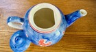 Vintage April Cornell Teapot Blue Red Bird 2000