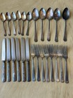 Vtg Wm  Rogers Mfg  Co  Aa Silverplate Flatware 25 Set Mayfair Pattern 1923 Pat