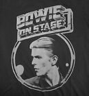 David Bowie T-shirt Lucky Brand Exclusive On Stage Gray Cotton Band Tee Womens S