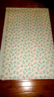 Bthy Vtg White W Pink Blue Tulips Stretchy Textured Poly Blend Fabric 60 w 