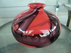 Vintage Czechoslovakia Art Glass Vase Czech Unique Art Deco 7 5 Inches Tall