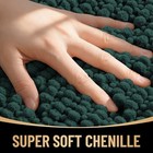  Thick Bathroom Rugs 24x16  Extra Soft 24  X 16  Rectangular Blackish Green