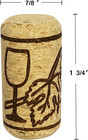 100 Pack Of  8 Natural Wine Corks  size 7 8  X 1 3 4    Straight Cork Stopper Be