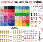12000 Pcs Clay Beads - 6mm 48 Color Polymer Heishi Beads For Jewelry Making  Diy