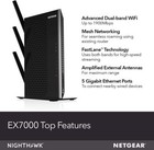 Netgear Nighthawk  Ac1900 Dual-band Wifi Mesh Extender  1 900gbps  ex7000 