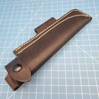 Jre Fixed Blade Knife Sheath Black Leather Belt Pouch Case 8 5 x6 25  Lefty Usa