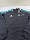 Amg Petronas Formula One Team Dna X Adidas Crew Sweatshirt Sz Med Black Mint New