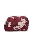 Vera Bradley Large Cosmetic Bag Blooms And Branches Burgundy Floral Makeup Case