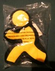 Vintage Aol America Online Running Man Logo Plush Yellow Beanie-e-mail new-nos