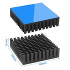 4pcs 40mm Heatsink Kit 40x40x11mm Thermal Conductive Adhesive Tape Cooler