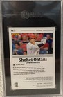 2020 Panini Chronicles Blue Sp - Shohei Ohtani  8 - 10 50 - Sgc Mt  9 5  Dodgers