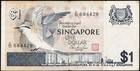 Singapore  1  Dollar Nd  1976   Pick   9 1  Banknote