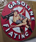 Vintage Texaco Gasoline Sign Pump Plate Gas Station Oil 7 3 4  X 7 3 4 