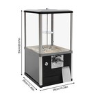 Black Gumball Bank Toys Vending Machine Candy Vending Dispenser With 4 Keys
