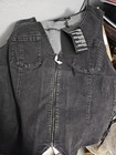 Harley Davidson Blark Denim Vest Size Xl Motorcycle Biker Sleeveless Stylish