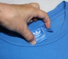 Vintage Retro Classic 80 s Graffic Adidas Trefoil Blue Mens T-shirt Sz L
