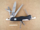 Victorinox Outrider Swiss Army Pocket Knife - 111mm Black Scissors - Good