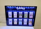 Custom Graded Card Display Case For Pokemon Led Lights Wall Cabinet Holds 10 Psa