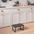 Wooden Step Stool  Heavy Duty Bed Step Stool For Kitchen Bedroom Metal Frame