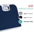Analog Bathroom Scale Mechanical Body Weight Scale 300 Lb Capacity Non Slip