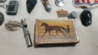 Vintage Junk Drawer Lot Of Collectibles  Nfl  Lighters  Keychains keychain  Etc 