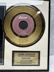 John Lennon Imagine 24k Gold Record Lp Plaque Limited Edition 1072 2500 45 Singl