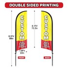 Custom Swooper Flag Pole Kit 8 2ft Custom Feather Flag Business Advertising Sign