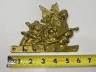 Brass Cherub Angel Playing Instrument Hook Wall Hanging Key Holder Decor Read
