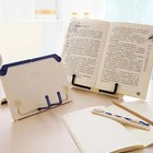 2pcs Abs Book Stand For Desk  Adjustable Reading Rest Book Holder  Portable